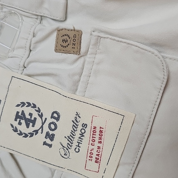NWW Izod Saltwater Chino Shorts Sz Large - Picture 6 of 10